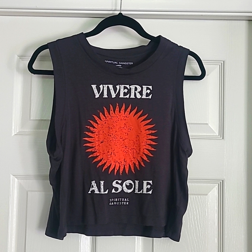 Spiritual Gangster cropped tank